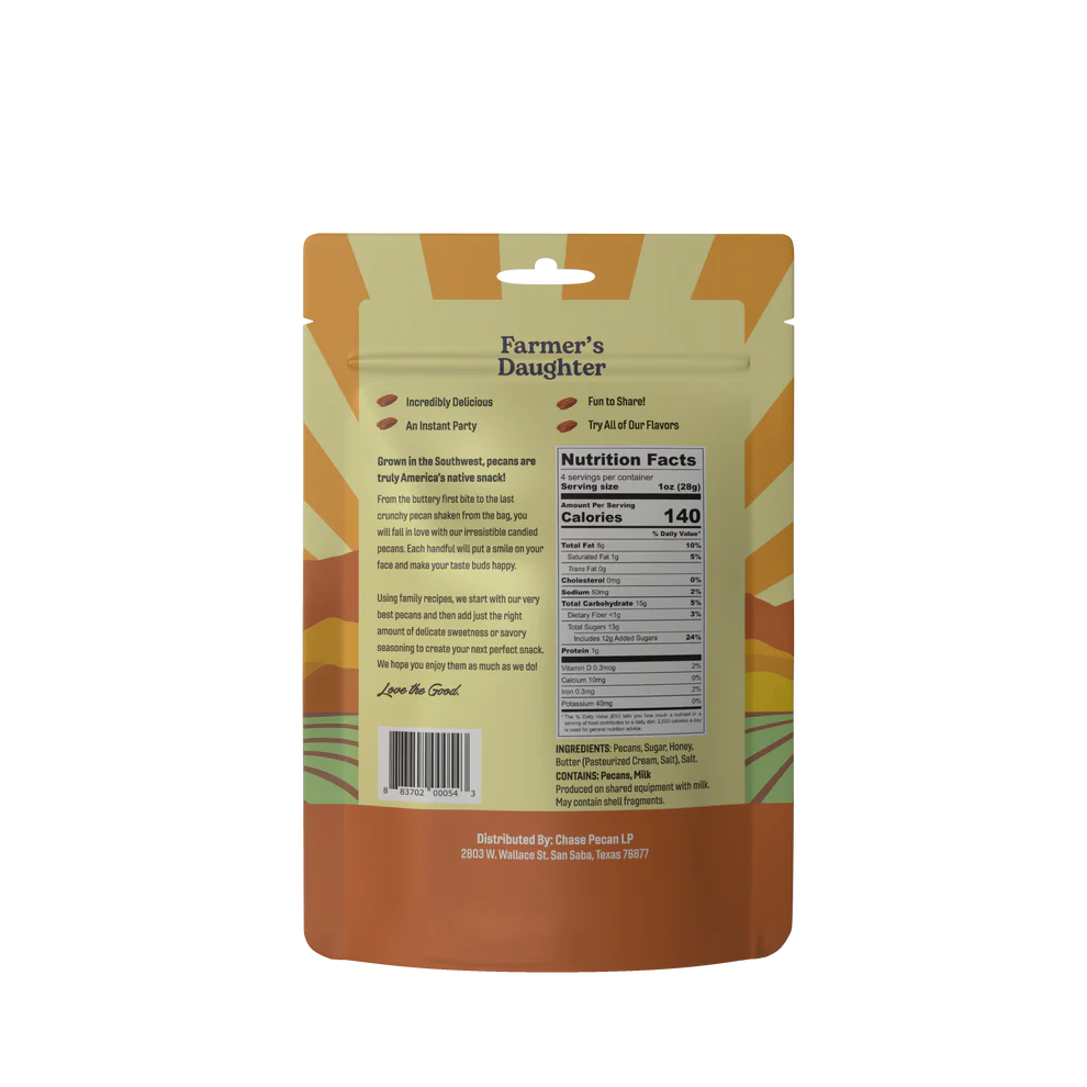 Honey toasted pecan back